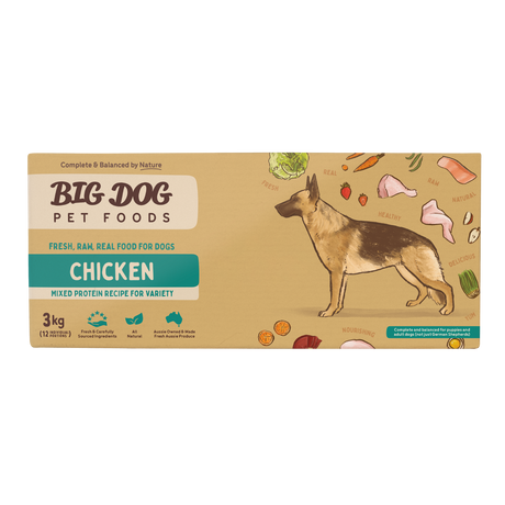 Big Dog BARF Chicken raw dog food 3kg