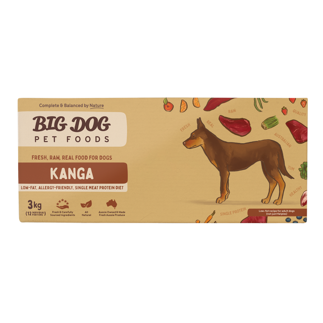 Big Dog BARF Kangaroo raw dog food 3kg