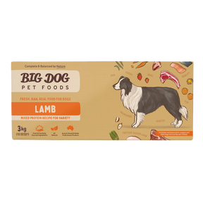 Big Dog BARF Lamb raw dog food 3kg