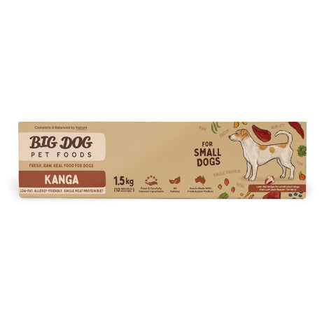 Big Dog BARF Kangaroo for small dogs 1.5kg