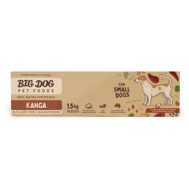 Big Dog BARF Kangaroo for small dogs 1.5kg