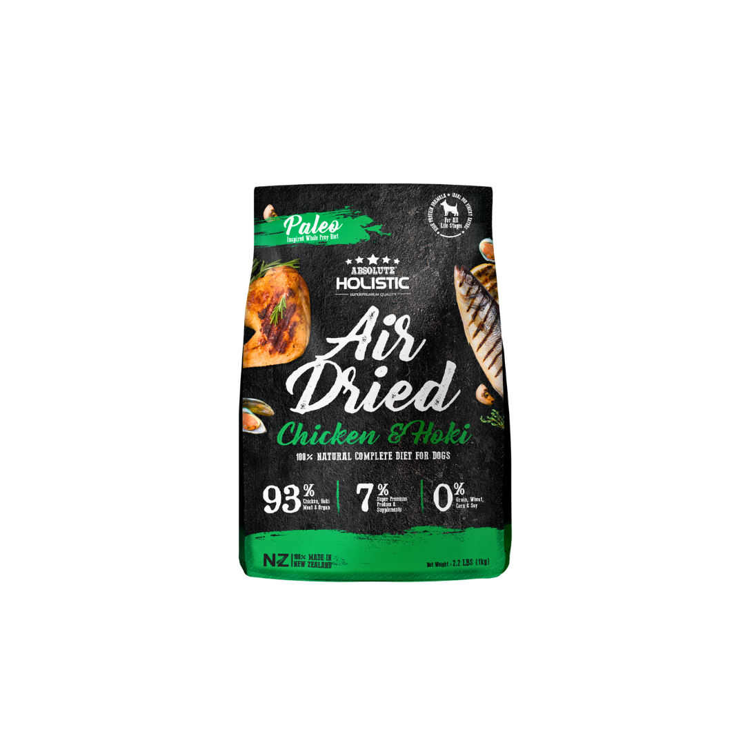 Holistic Air Dried Chicken & Hoki Dog Food 1kg