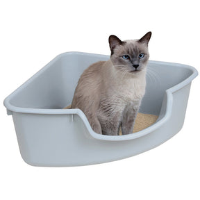 CORNER LITTER BOX LARGE GREY