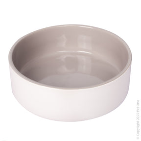 Pet One Ceramic Pet Bowl Grey/White 1300ml