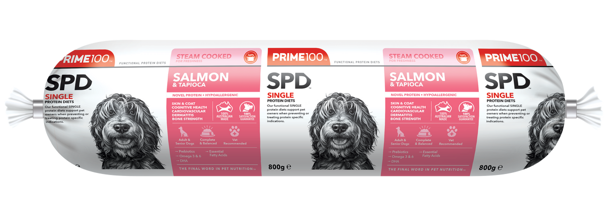 Prime100 SPD Fresh Roll Salmon & Tapioca 800g - front