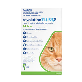 Revolution PLUS for Large Cats 5.1-10kg Green 3 Pack