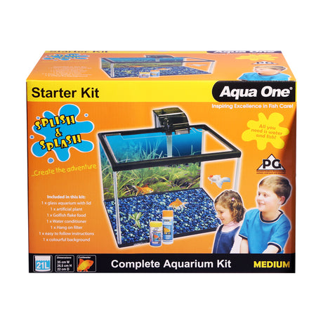 Aqua One Splish & Splash Aquarium Starter Kit Medium
