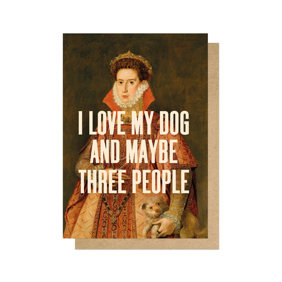 East End Prints I Love My Dog Card