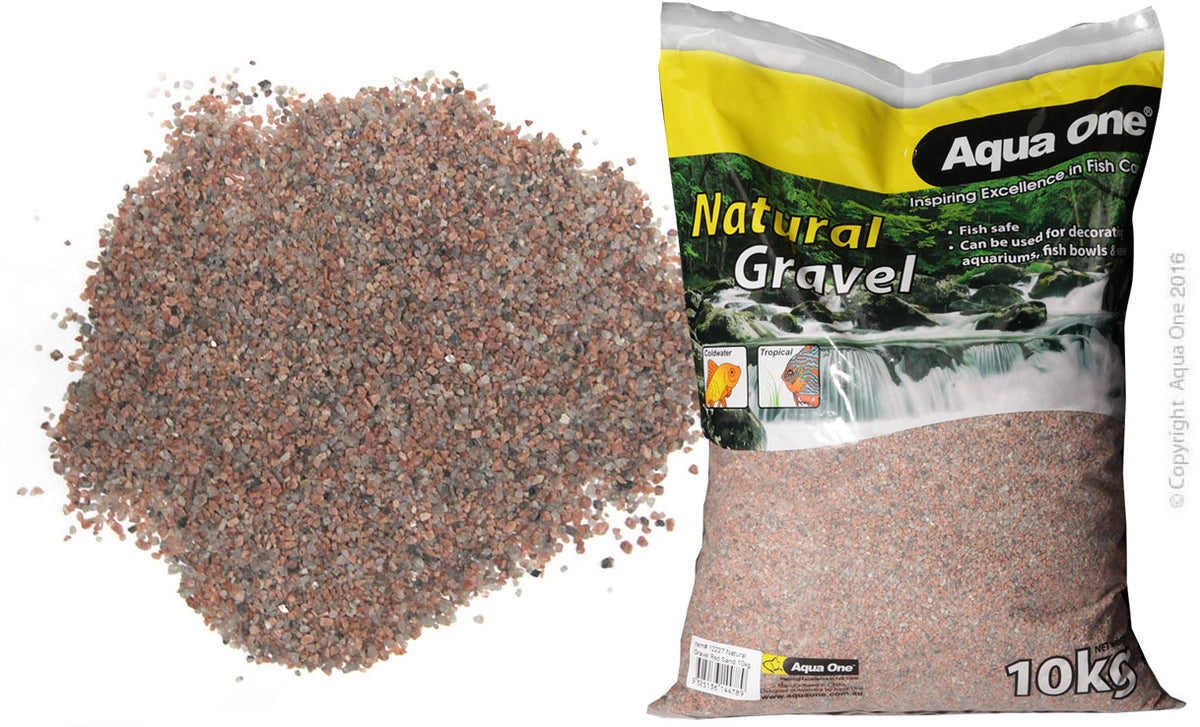 Aqua One Natural Gravel Red Sand 10kg