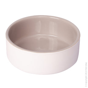 Pet One Ceramic Pet Bowl Grey/White 800ml