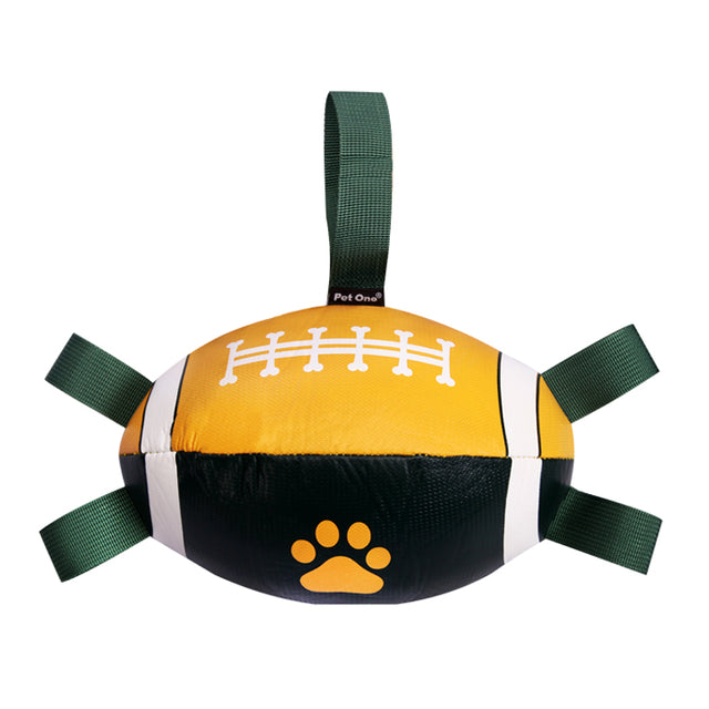 Pet One Interactive Football with Toggles Dog Toy