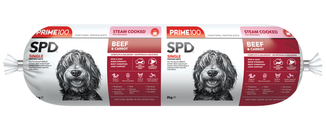 PRIME 100 BEEF AND CARROT ROLL 2KG