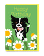 Noi Border Collie and Bees Card