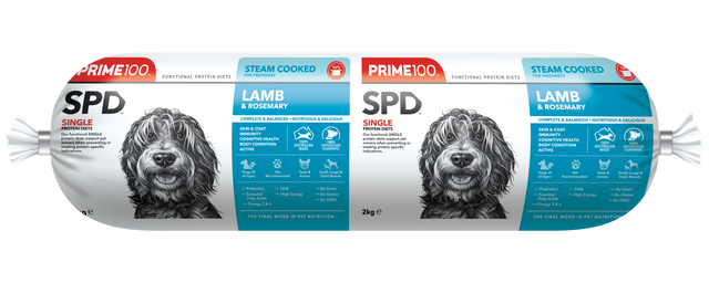 Prime100 SPD Fresh Roll Lamb & Rosemary 2kg - front