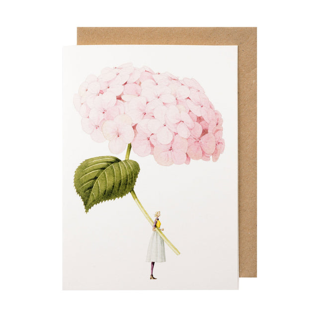 Laura Stoddart Pale Pink Hydrangea Card