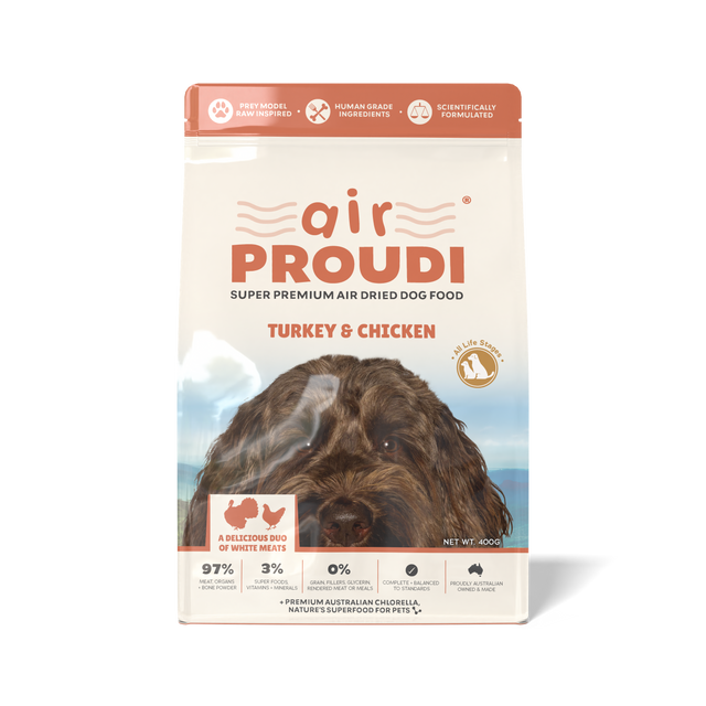 Air Proudi Turkey & Chicken for Dogs 400g