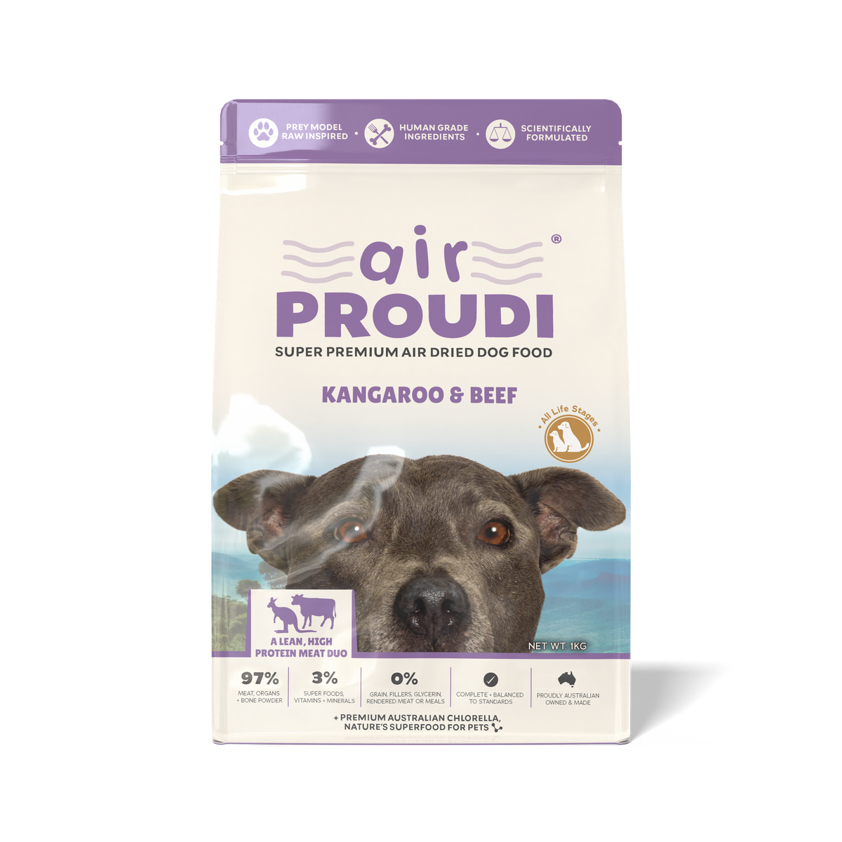 Air Proudi Kangaroo & Beef for Dogs 1kg