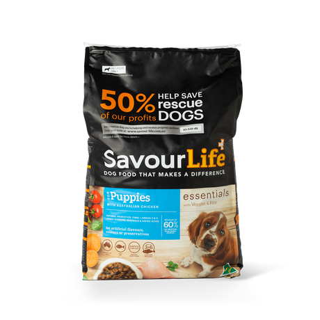 SavourLife Essentials Puppy with Australian Chicken Dry Dog Food 15kg