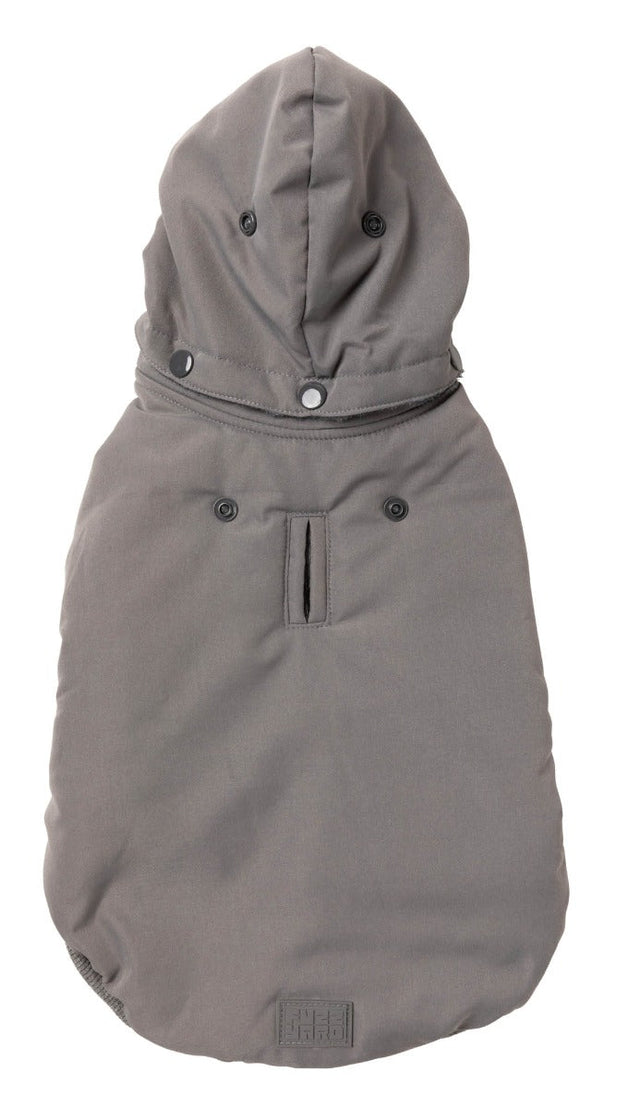 FuzzYard Essential Padded Dog Jacket Grey Size 3