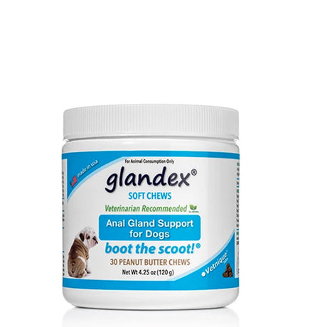 Glandex Anal Gland Soft Chews for Dogs 30 Pack