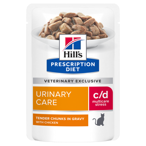 Hill's Prescription Diet c/d Multicare Stress Urinary Care with Chicken Wet Cat Food Pouch 85g