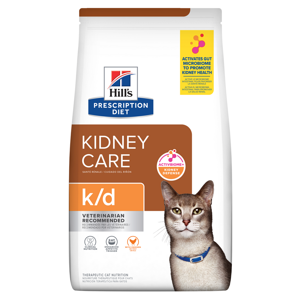 Hill's Prescription Diet k/d Kidney Care with Chicken Dry Cat Food 3.85kg