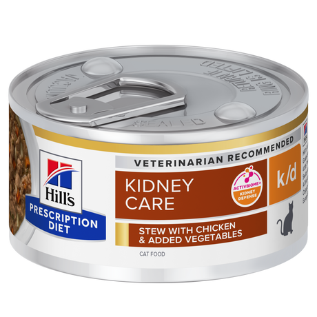 Hill's Prescription Diet k/d Kidney Care Chicken & Vegetable Stew Canned Cat Food 82g