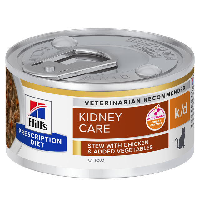 Hill's Prescription Diet k/d Kidney Care Chicken & Vegetable Stew Canned Cat Food 24 x 82g