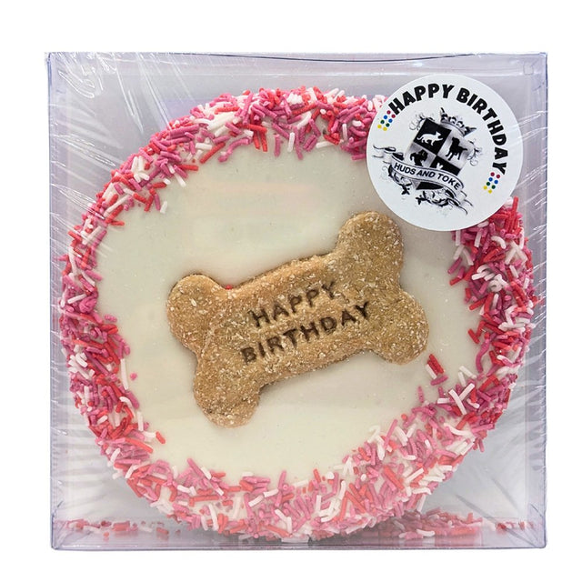 HUDS & TOKE HAPPY BIRTHDAY YOGHURT DOG CAKE 1PK