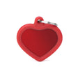 My Family Hush Heart ID Tag Red