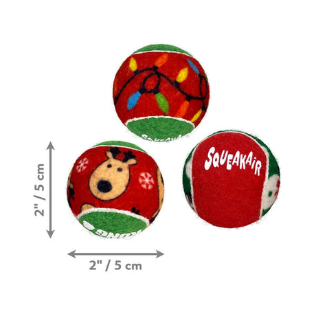 KONG Holiday SqueakAir Balls Small 6 Pack