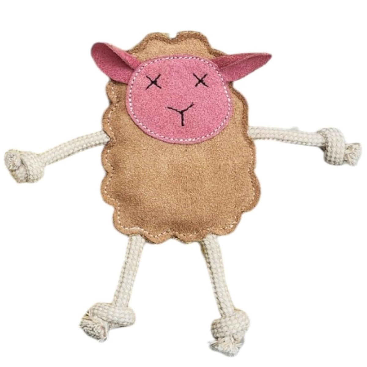 Georgie Paws Mary the Lamb Dog Toy - Natural