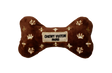 Romie brown bone plush dog toy