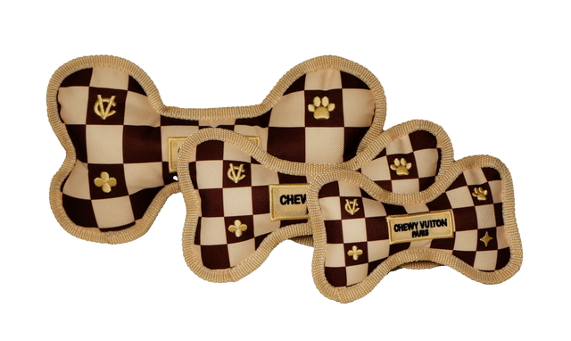 Romie tuff bone plush dog toy