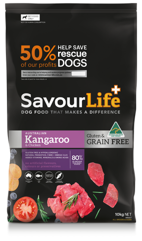 SavourLife Grain Free Adult Kangaroo & Chicken Dry Dog Food 10kg