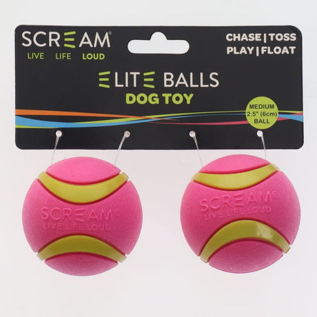 SCREAM ELITE BALL GREEN & PINK 2 PK - M