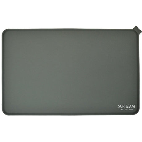 SCREAM SILICONE FOOD MAT GREY