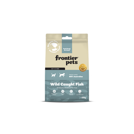 Frontier Pets Wild-Caught Whole Bait Fish Freeze-Dried Raw Treats 50g