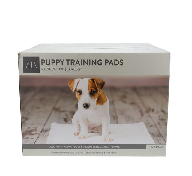 ZEEZ PUPPY TRAINING PADS 60x60cm - 100pk