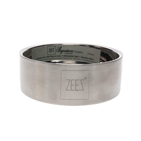 ZEEZ SIGNATURE COLLECTION SS CLASSIC PET BOWL 1.18 Litre (18cm)