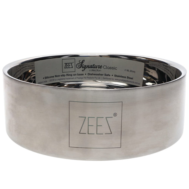 ZEEZ SIGNATURE COLLECTION SS CLASSIC PET BOWL 2.18 Litre (22cm)