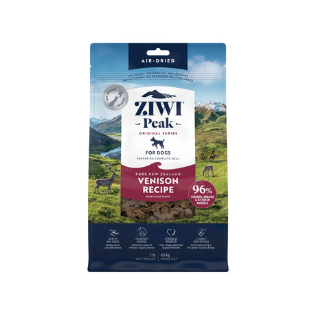 ZIWI Peak Air-Dried Venison Dog Food 454g
