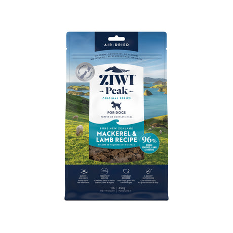 ZIWI Peak Air-Dried Mackerel & Lamb Dog Food 454g