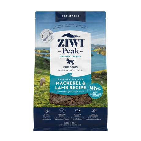 ZIWI Peak Air-Dried Mackerel & Lamb Dog Food 4kg