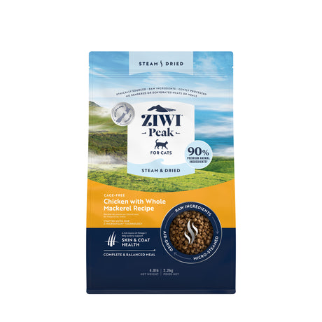 ZIWI Peak Steam & Dried Chicken with Mackerel Cat Food 2.2kg