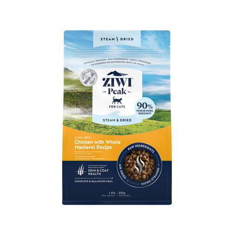ZIWI Peak Steam & Dried Chicken with Mackerel Cat Food 800g