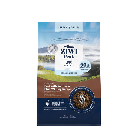 ZIWI Peak Steam & Dried Beef with Whiting Cat Food 2.2kg